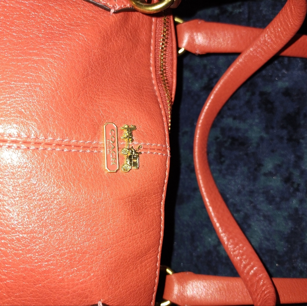 Coach Burnt Orange Bag/Purse - Picture 3 of 13